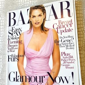 Cindy Crawford Bazaar Magazine October 1997
